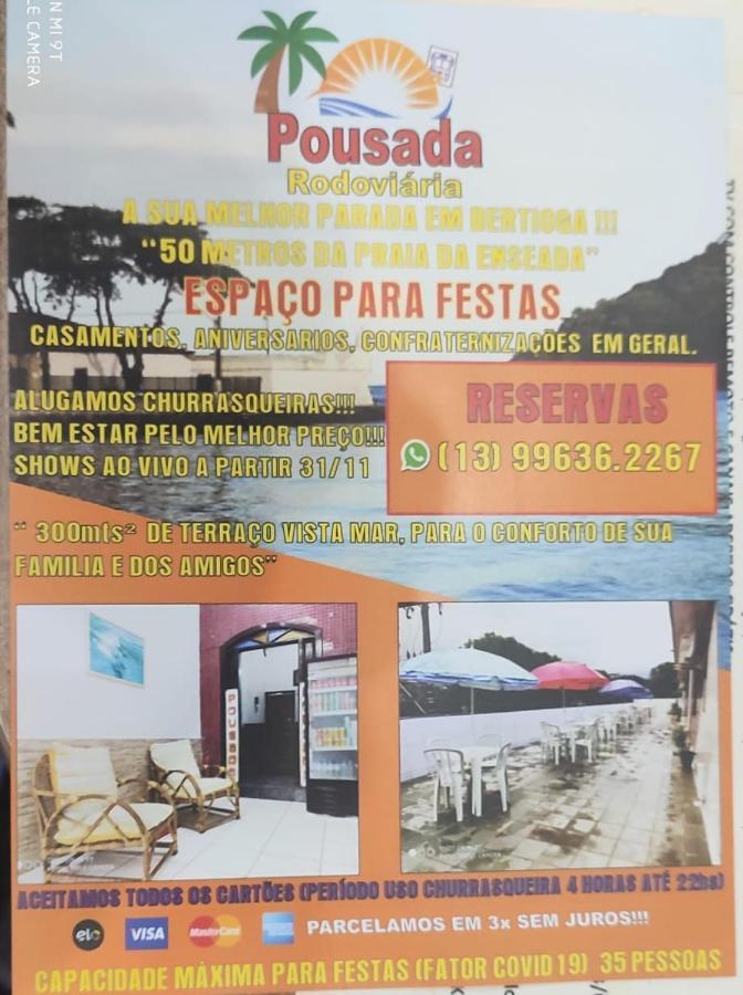 Pousada Rodoviária Bertioga Exterior foto